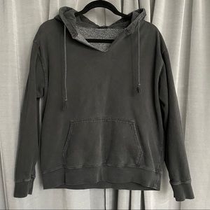 BRANDY MELVILLE Black V Neck Hoodie